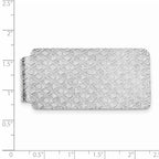 Sterling Silver Rhodium-plated Money Clip