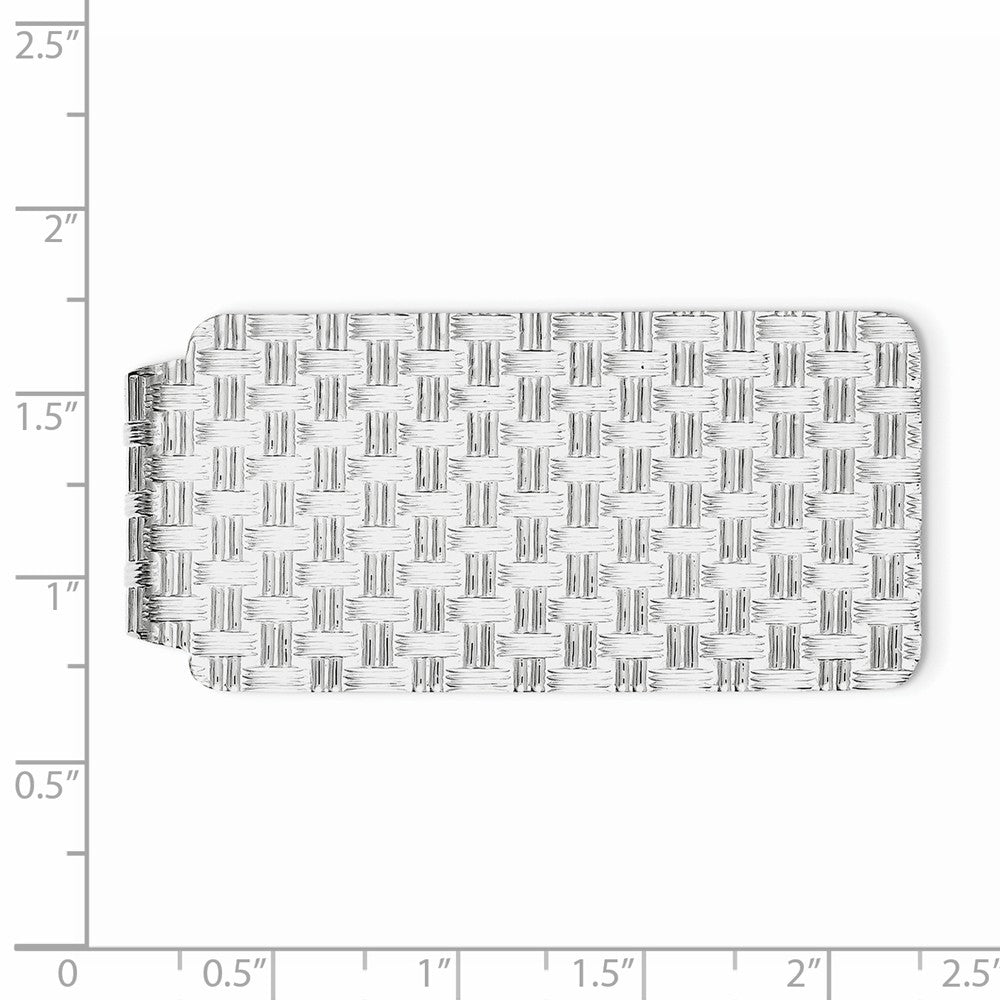 Sophia Jewelers Sterling Silver Rhodium-Plated Men's Polished Money Clip Secondary image