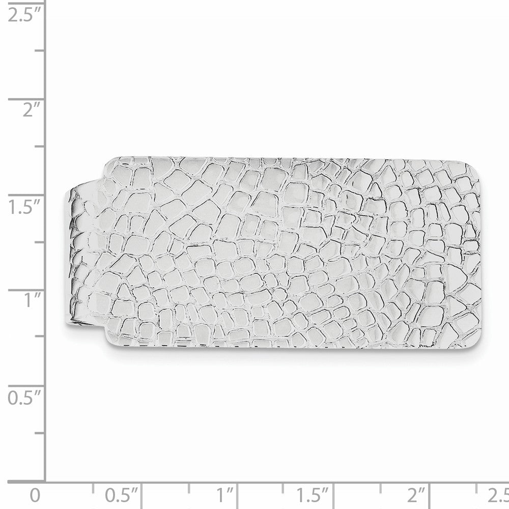 Sterling Silver Rhodium-plated Money Clip