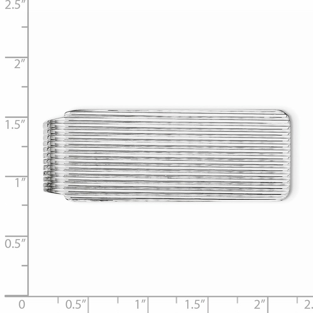 Sophia Jewelers Men's Sterling Silver 925 Rhodium-Plated Polished Money Clip Secondary image