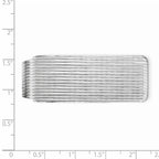 Sterling Silver Rhodium-plated Money Clip