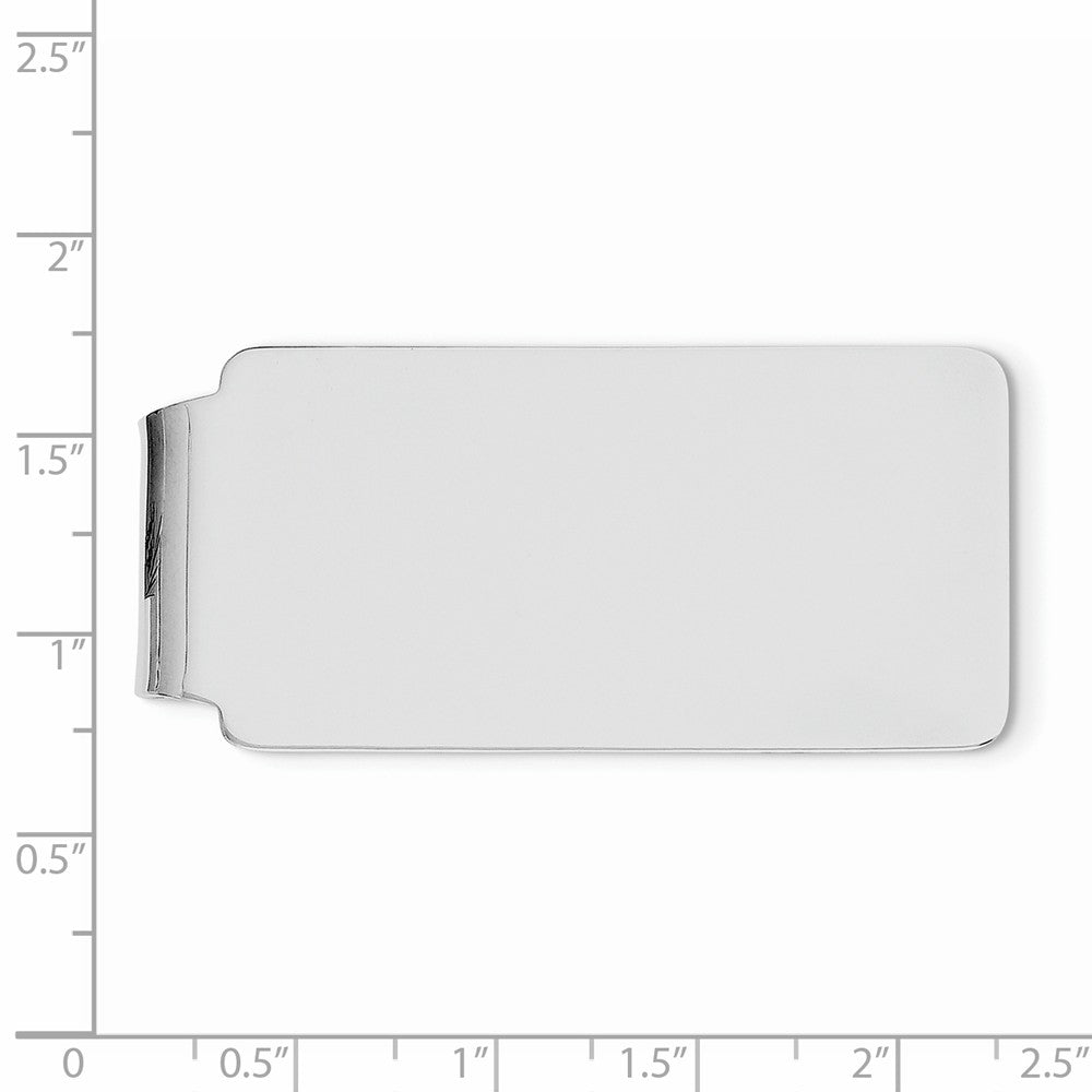 Sophia Jewelers Sterling Silver 925 Polished Engravable Men's Money Clip Secondary image