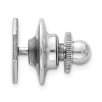 Sophia Jewelers Sterling Silver Rhodium-Plated Engravable Tie Tac Polished Finish