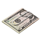 Sophia Jewelers Sterling Silver Polished Rhodium-Plated Men's Money Clip