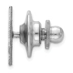 Sophia Jewelers Sterling Silver Rhodium-Plated Men's Tie Tac with Polished Finish