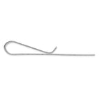 Sterling Silver 925 Tie Bar with Rhodium Polish for Men