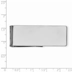 Sterling Silver Rhodium-plated Money Clip