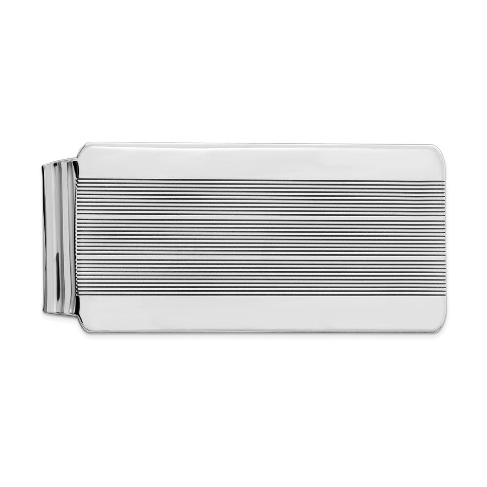 Sterling Silver Rhodium-plated Money Clip