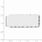 Sterling Silver Rhodium-plated Money Clip