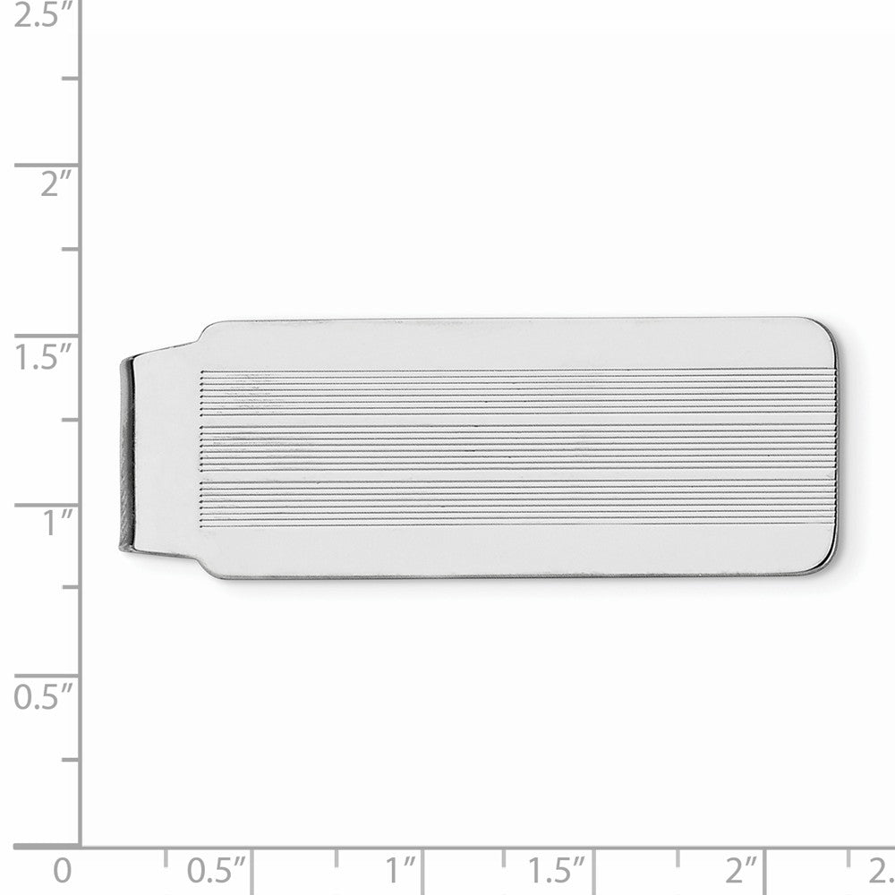 Sophia Jewelers Sterling Silver Polished Engravable Money Clip for Men Secondary image