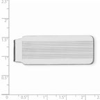 Sterling Silver Rhodium-plated Money Clip
