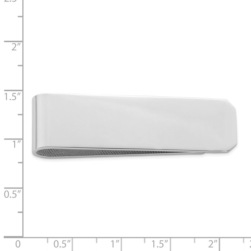 Sophia Jewelers Sterling Silver Polished Men's Money Clip with Rhodium Finish Secondary image