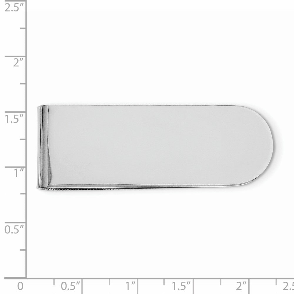 Sterling Silver Rhodium Plated Money Clip