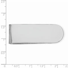 Sterling Silver Rhodium Plated Money Clip