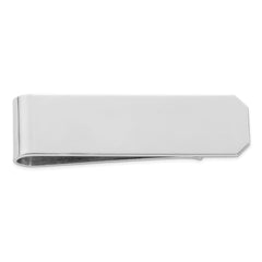 Sophia Jewelers Men's Sterling Silver Rhodium Plated Polished Money Clip