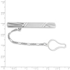 Sophia Jewelers Sterling Silver 925 Men's Tie Clip with Polished Rhodium Finish