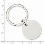 Sterling Silver Rhodium Plated Key Chain