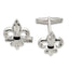 Sterling Silver Fleur De Lis w/Onyx Cuff Links