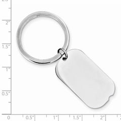 Sterling Silver Rhodium-plated Key Chain