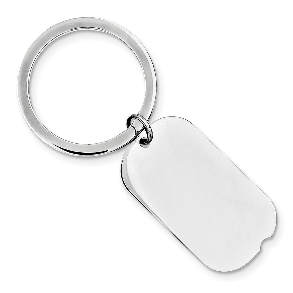 Sterling Silver Rhodium-plated Key Chain