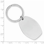 Sterling Silver Rhodium-plated Key Chain