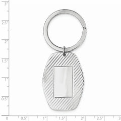 Sterling Silver Rhodium-plated Key Chain