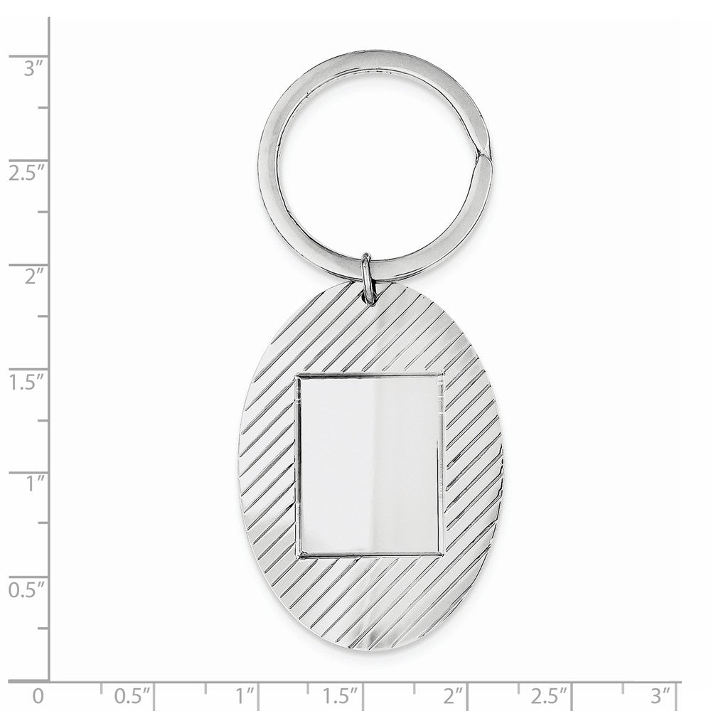 Sterling Silver Rhodium-plated Key Chain