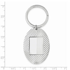 Sterling Silver Rhodium-plated Key Chain