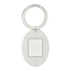 Sterling Silver Rhodium-plated Key Chain