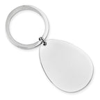 Sophia Jewelers Men's Polished Sterling Silver 925 Engravable Key Chain