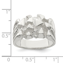Sterling Silver Nugget Ring - 9