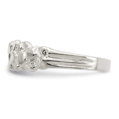 Sterling Silver Nugget Ring - 6