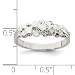 Sterling Silver Nugget Ring - 6