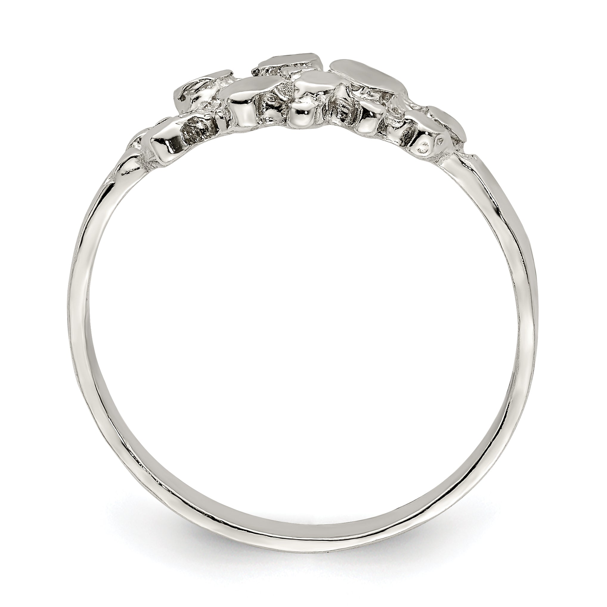 Sterling Silver Nugget Ring - 6