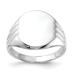 Sterling Silver Polished Signet Ring