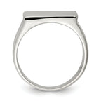 Sterling Silver 19x16mm Closed Back Signet Ring