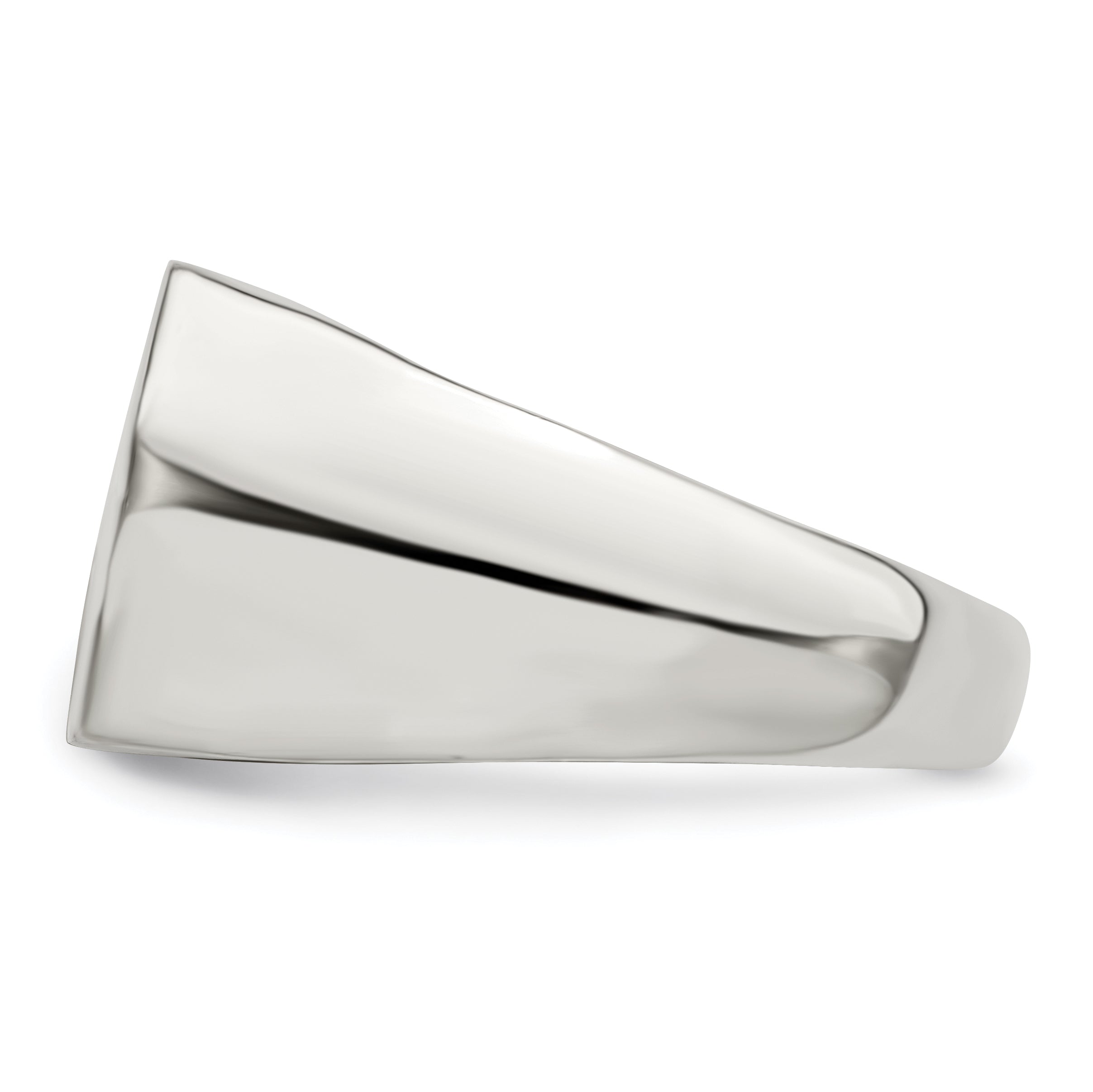 Open Back Signet Ring in Sterling Silver