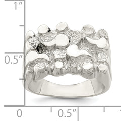 Sterling Silver Woman's Nugget Ring - 6