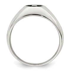 Sterling Silver Antiqued Cross Ring - 10
