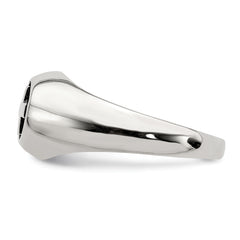 Sterling Silver Antiqued Cross Ring - 10