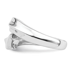 Sterling Silver Rhodium-plated Polished Shooting Stars Ring - 6