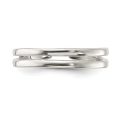 Sterling Silver Polished Set of 2 Toe Rings