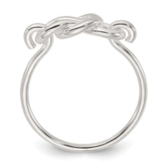 Sterling Silver Polished Fancy Knot Ring - 6