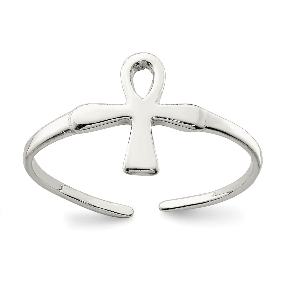 Sterling Silver Ankh (Egyptian Cross) Toe Ring
