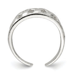 Sterling Silver Lattice Toe Ring