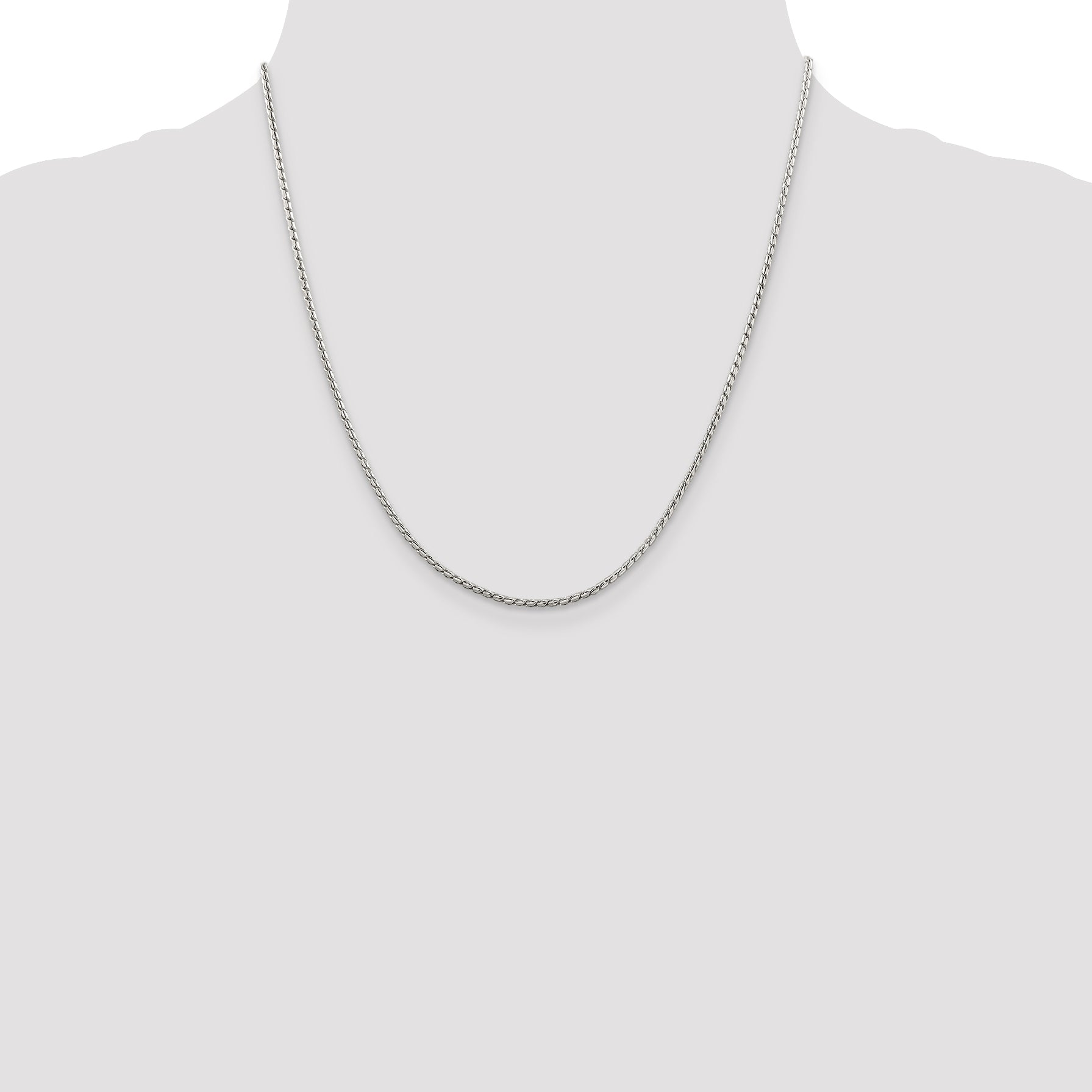 Sophia Jewelers Sterling Silver 925 Franco Chain Necklace Polished Elegance for Women