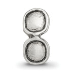 Sterling Silver 925 Kids Sunglasses Bead with Antiqued Finish