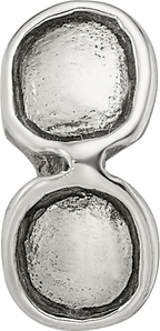 Sterling Silver 925 Kids Sunglasses Bead with Antiqued Finish