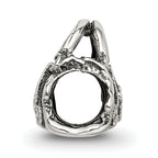 Sterling Silver 925 Kids Handbag Bead with Antiqued Finish
