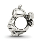Sterling Silver 925 Kids Bumblebee Bead with Antiqued Finish Solid Design